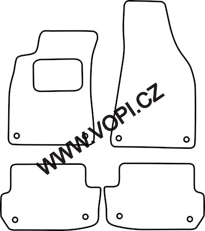 Gumové autokoberce Audi A7 2010-2017 GLE